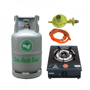 Bộ Bếp Gas Đơn Gia Đình Xám 12kg